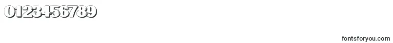 GeometricRegularshadow Font – Fonts for Numbers and Digits