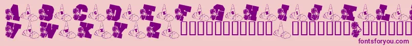 LmsSchoolSpirit Font – Purple Fonts on Pink Background