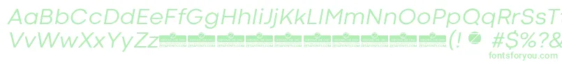 CodecColdNewsItalicTrial Font – Green Fonts on White Background