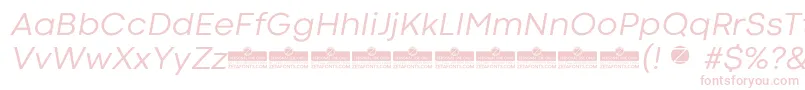 CodecColdNewsItalicTrial-Schriftart – Rosa Schriften auf weißem Hintergrund