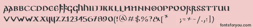 Ggothiquemk Font – Black Fonts on Pink Background