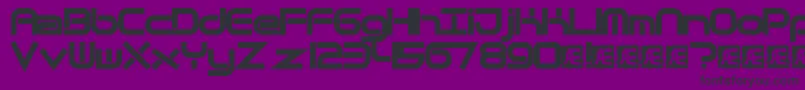 QuantumFlatBrk Font – Black Fonts on Purple Background