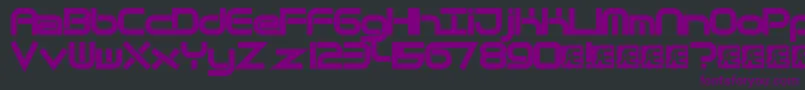 QuantumFlatBrk Font – Purple Fonts on Black Background