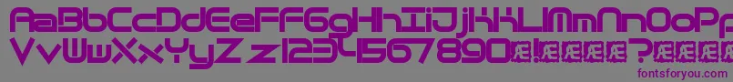 Шрифт QuantumFlatBrk – фиолетовые шрифты на сером фоне