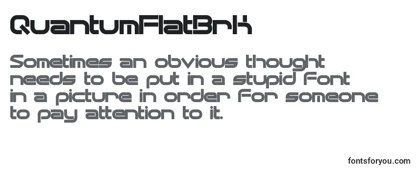 QuantumFlatBrk Font