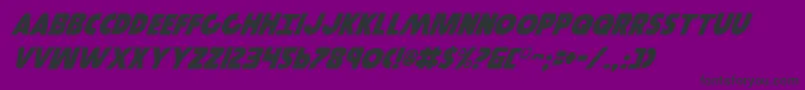 GovernorItalic-Schriftart – Schwarze Schriften auf violettem Hintergrund