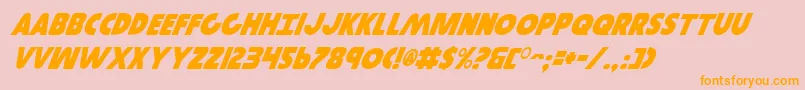 Шрифт GovernorItalic – оранжевые шрифты на розовом фоне