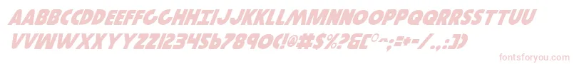Шрифт GovernorItalic – розовые шрифты на белом фоне