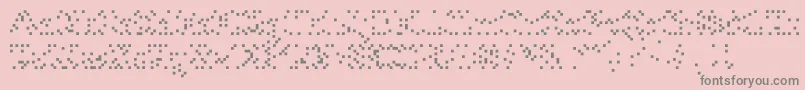 Tubeofcornalias Font – Gray Fonts on Pink Background