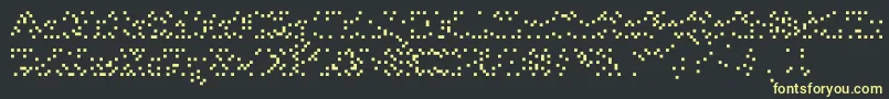 Шрифт Tubeofcornalias – жёлтые шрифты на чёрном фоне