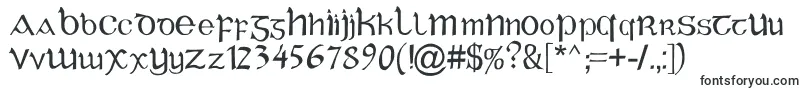 Шрифт CelticGaelige – античные шрифты