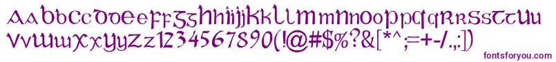 Police CelticGaelige – polices violettes