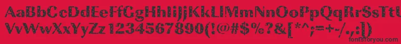 ImperialstarsRegular Font – Black Fonts on Red Background