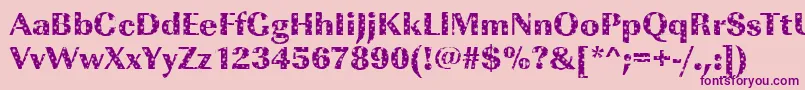 ImperialstarsRegular Font – Purple Fonts on Pink Background