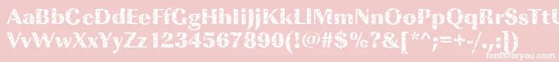 ImperialstarsRegular-fontti – valkoiset fontit vaaleanpunaisella taustalla