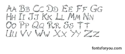 Überblick über die Schriftart RaslaniTribal