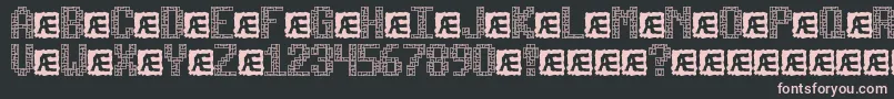TetricideBrk Font – Pink Fonts on Black Background
