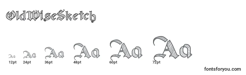 OldWiseSketch Font Sizes