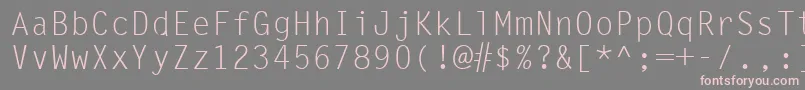 Newpor Font – Pink Fonts on Gray Background