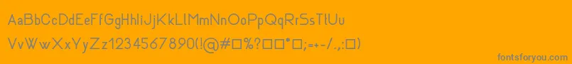Шрифт Rhanoll – серые шрифты на оранжевом фоне