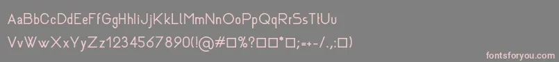 フォントRhanoll – 灰色の背景にピンクのフォント