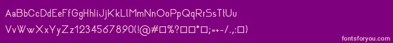 Rhanoll Font – Pink Fonts on Purple Background