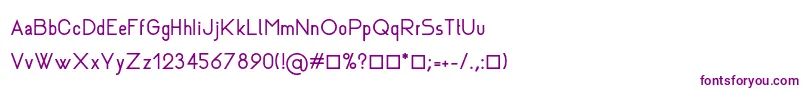 フォントRhanoll – 紫色のフォント
