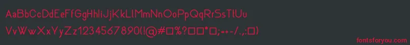 Fonte Rhanoll – fontes vermelhas em um fundo preto