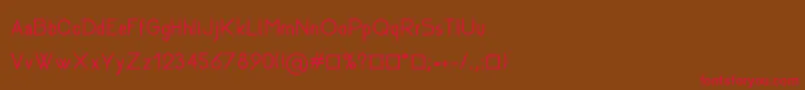 Rhanoll Font – Red Fonts on Brown Background