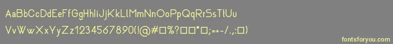 Шрифт Rhanoll – жёлтые шрифты на сером фоне
