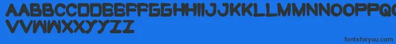 CuteMonster Font – Black Fonts on Blue Background