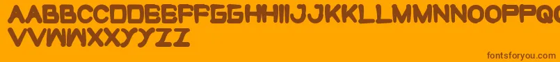 Lisätietoja CuteMonster-fontista CuteMonster-fontti – ruskeat fontit oranssilla taustalla