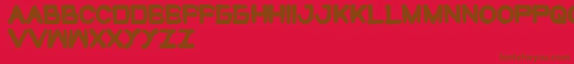 Weitere Informationen zur CuteMonster-Schriftart CuteMonster-Schriftart – Braune Schriften auf rotem Hintergrund