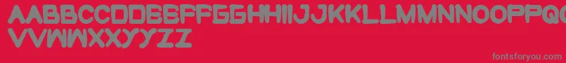 CuteMonster Font – Gray Fonts on Red Background
