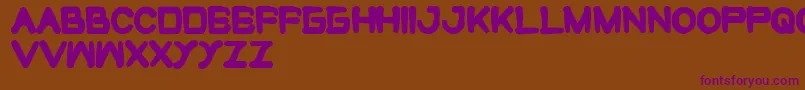 CuteMonster Font – Purple Fonts on Brown Background