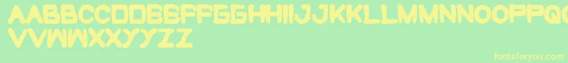 Więcej informacji o czcionce CuteMonster Czcionka CuteMonster – żółte czcionki na zielonym tle