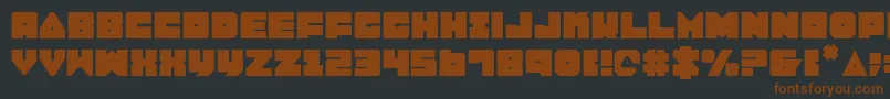 Lobo Font – Brown Fonts on Black Background