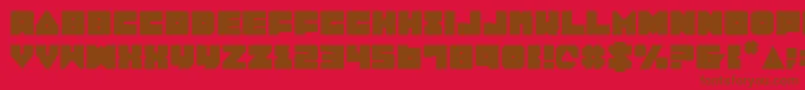 Lobo Font – Brown Fonts on Red Background