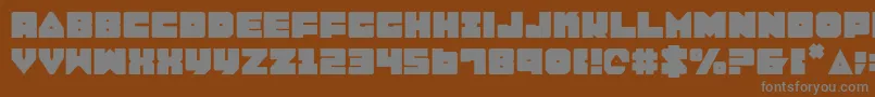 Lobo Font – Gray Fonts on Brown Background