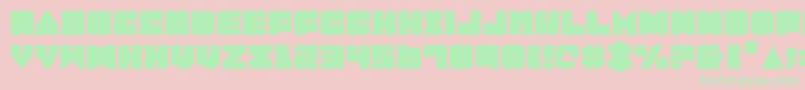 Lobo Font – Green Fonts on Pink Background