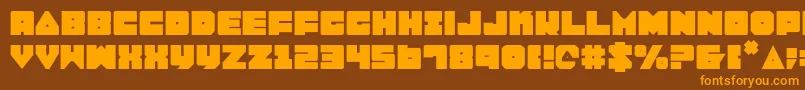 Lobo Font – Orange Fonts on Brown Background