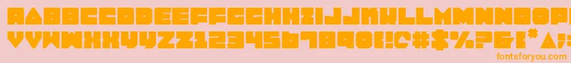 Lobo Font – Orange Fonts on Pink Background