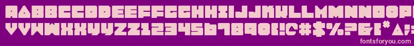 Lobo Font – Pink Fonts on Purple Background
