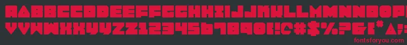 Lobo Font – Red Fonts on Black Background