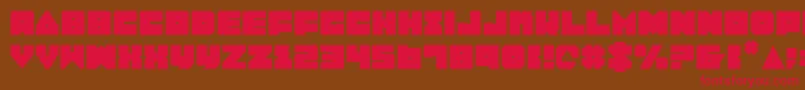 Lobo Font – Red Fonts on Brown Background
