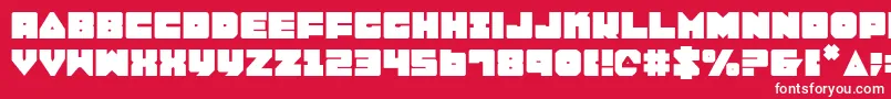 Lobo Font – White Fonts on Red Background