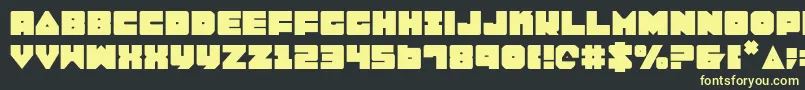 Lobo Font – Yellow Fonts on Black Background