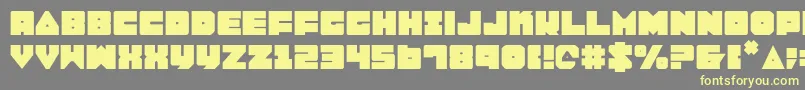 Lobo Font – Yellow Fonts on Gray Background