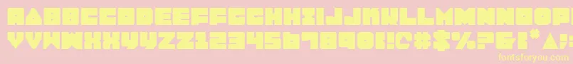 Lobo Font – Yellow Fonts on Pink Background