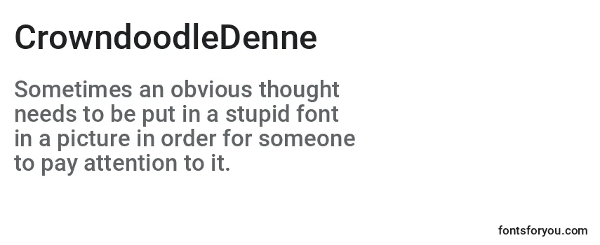 Review of the CrowndoodleDenne Font